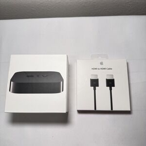 Apple TV 3rd Generation Remote Original Box A1469  APPLE HDMI to HDMI Cable